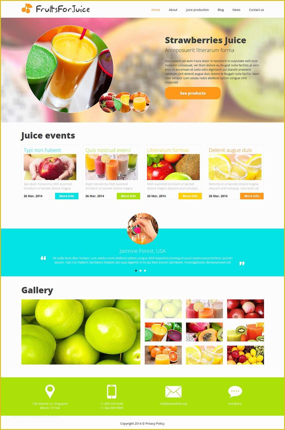 Free Bar Website Template Of Food &amp; Drink Responsive Joomla Template