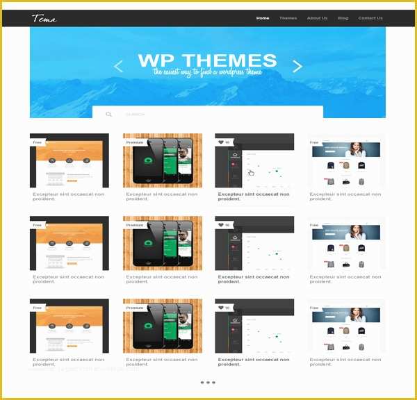 Free Bar Website Template Of Gallery theme Psd Website Template Welovesolo