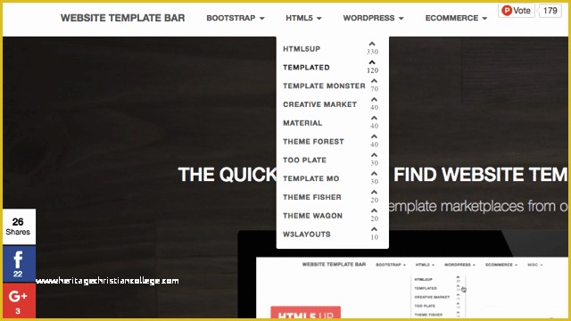 Free Bar Website Template Of Website Template Bar 收錄各大免費網站模板、佈景主題一頁瀏覽