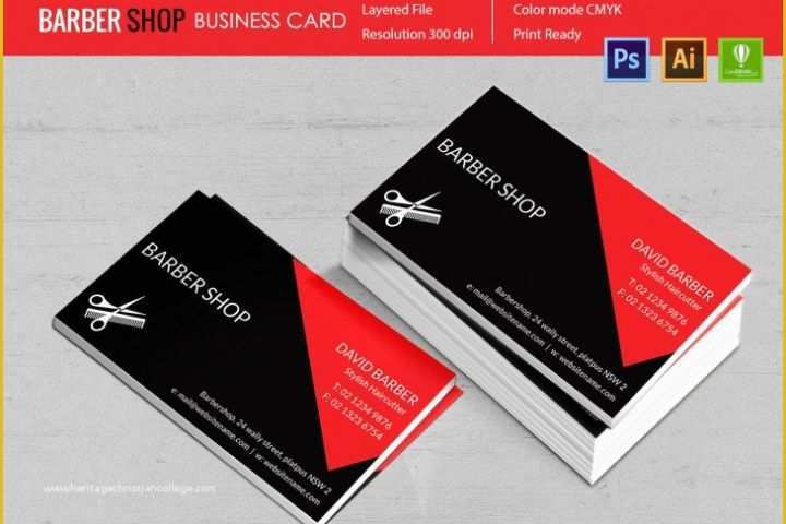 Free Barber Business Card Template Of 15 Barber Shop Templates Psd Eps Cdr Vector format