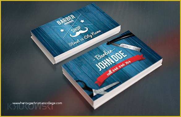 Free Barber Business Card Template Of 27 Barber Business Card Templates Pages Indesign Word