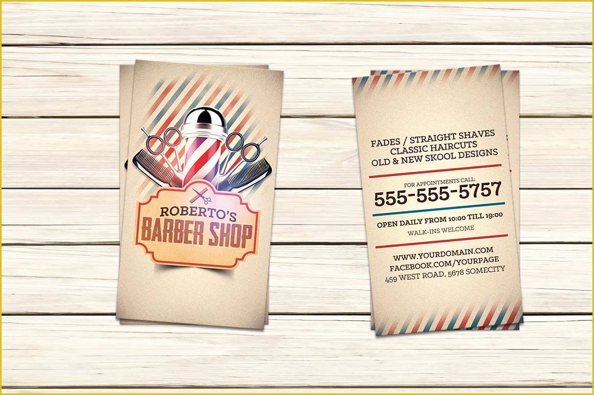 Free Barber Business Card Template Of Barber Shop Business Card Template Business Card