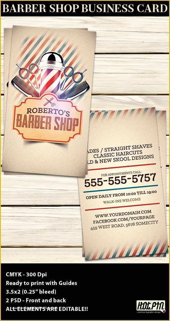 Free Barber Business Card Template Of Barber Shop Business Card Template