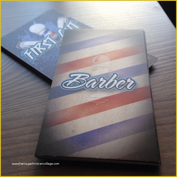 Free Barber Business Card Template Of Barber Shop Business Cards On Behance