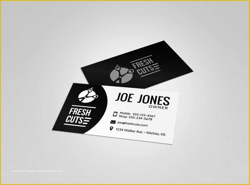 Free Barber Business Card Template Of Black Barber Shop Business Card Template