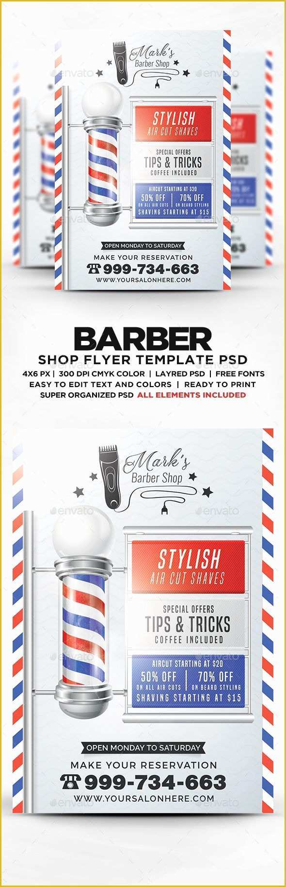 Free Barber Shop Template Psd Of 23 Best 20 Barber Shop Flyer Template Psd Indesign and