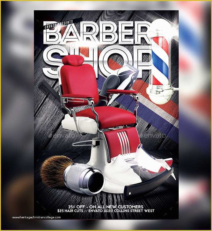 Free Barber Shop Template Psd Of 24 Barbershop Flyer Psd Templates Free & Premium Designyep