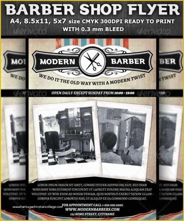 Free Barber Shop Template Psd Of 75 Free Flyer Templates Shop Psd Download