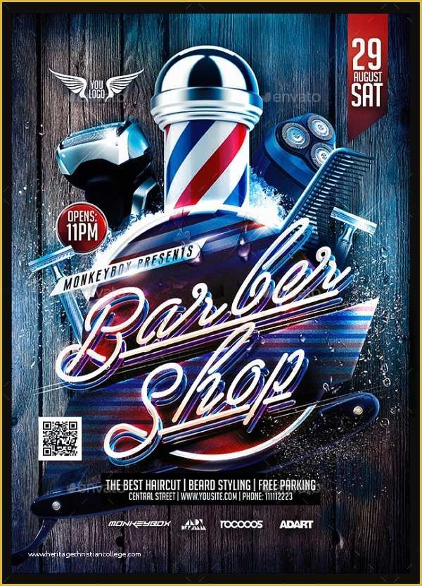 Free Barber Shop Template Psd Of Barber Flyers 27 Barbershop Flyer Psd Vector Eps Jpg