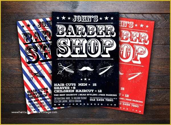 Free Barber Shop Template Psd Of Barbershop Flyers Barber Shop Flyer Template 21 Barbershop
