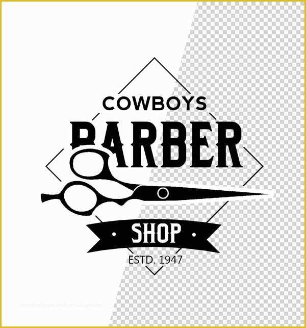Free Barber Shop Template Psd Of Free Vintage Barber Shop Logo Templates Psd Idevie