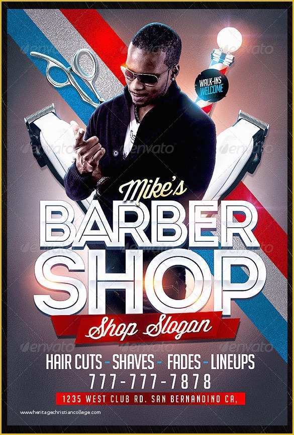 Free Barber Shop Website Template Of 22 Best Barbershop Flyer Templates &amp; Designs Psd Ai