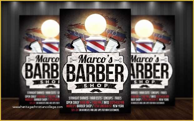 Free Barber Shop Website Template Of 27 Barbershop Flyer Template Printable Psd Ai Vector