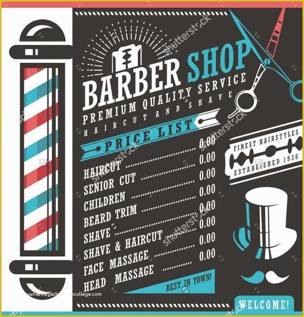 Free Barber Shop Website Template Of 27 Barbershop Flyer Templates Free & Premium Download