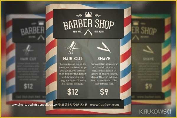 Free Barber Shop Website Template Of 28 Creative Barbershop Flyer Designs Word Psd Ai Eps
