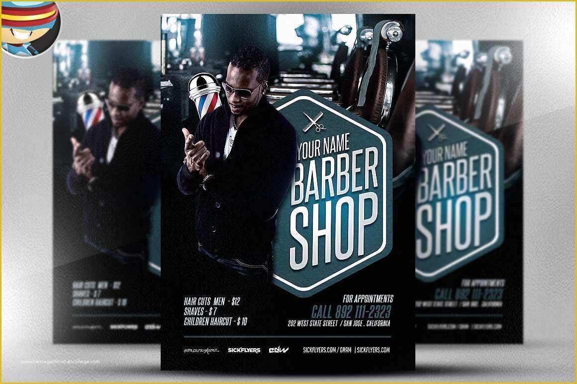 Free Barber Shop Website Template Of Barber S Shop Flyer Template Flyer Templates Creative