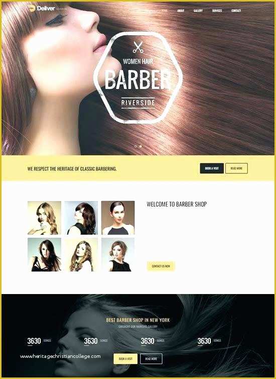 Free Barber Shop Website Template Of Barber Shop Template Free Store Download Website Flyer Web