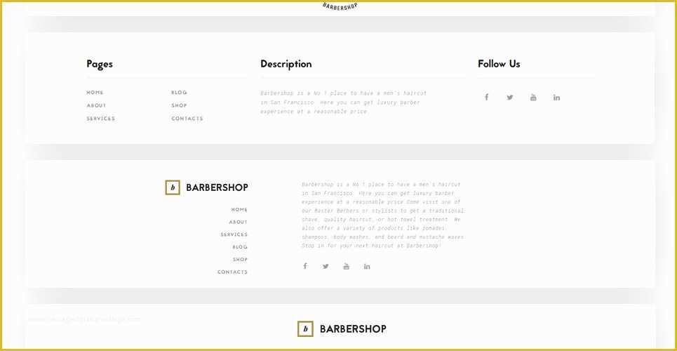 Free Barber Shop Website Template Of Barber Shop Website Template