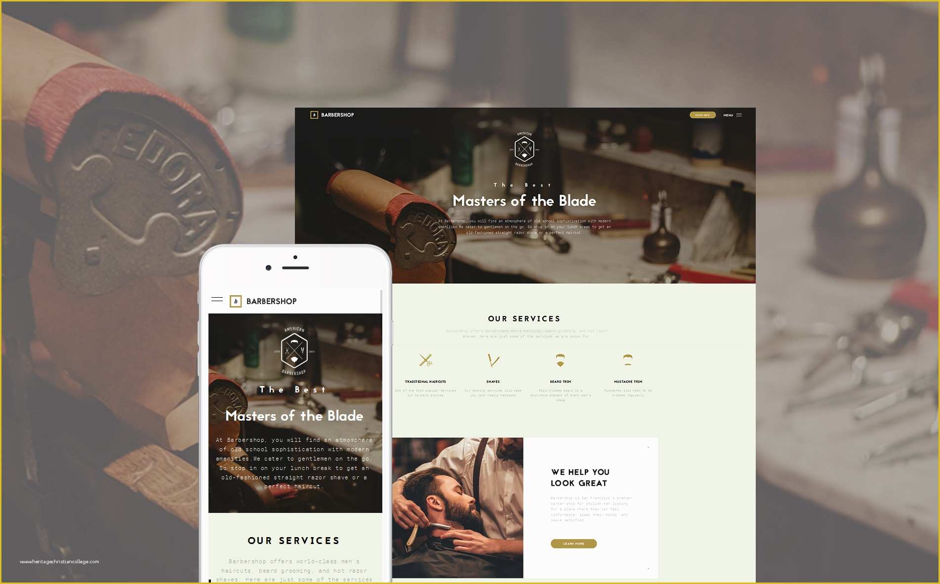 Free Barber Shop Website Template Of Barber Shop Website Template