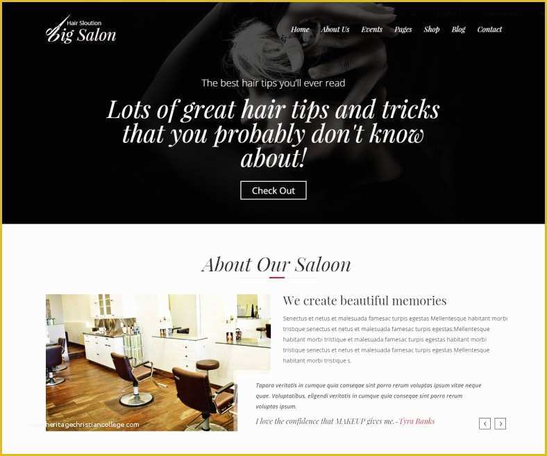 Free Barber Shop Website Template Of Barber Shop Website Templates & themes