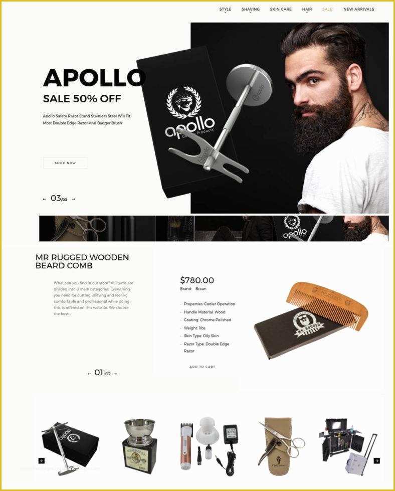 Free Barber Shop Website Template Of Barber Shop Website Templates & themes