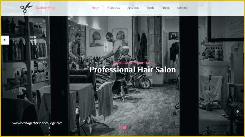 Free Barber Shop Website Template Of Free Barber Shop Website Template