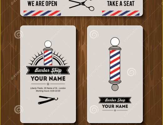 Free Barber Shop Website Template Of Hair Salon Barber Shop Business Card Design Template Set
