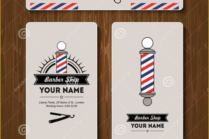 Free Barber Shop Website Template Of Hair Salon Barber Shop Business Card Design Template Set