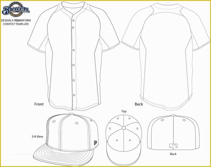 Blank Baseball Jersey Page Coloring Pages