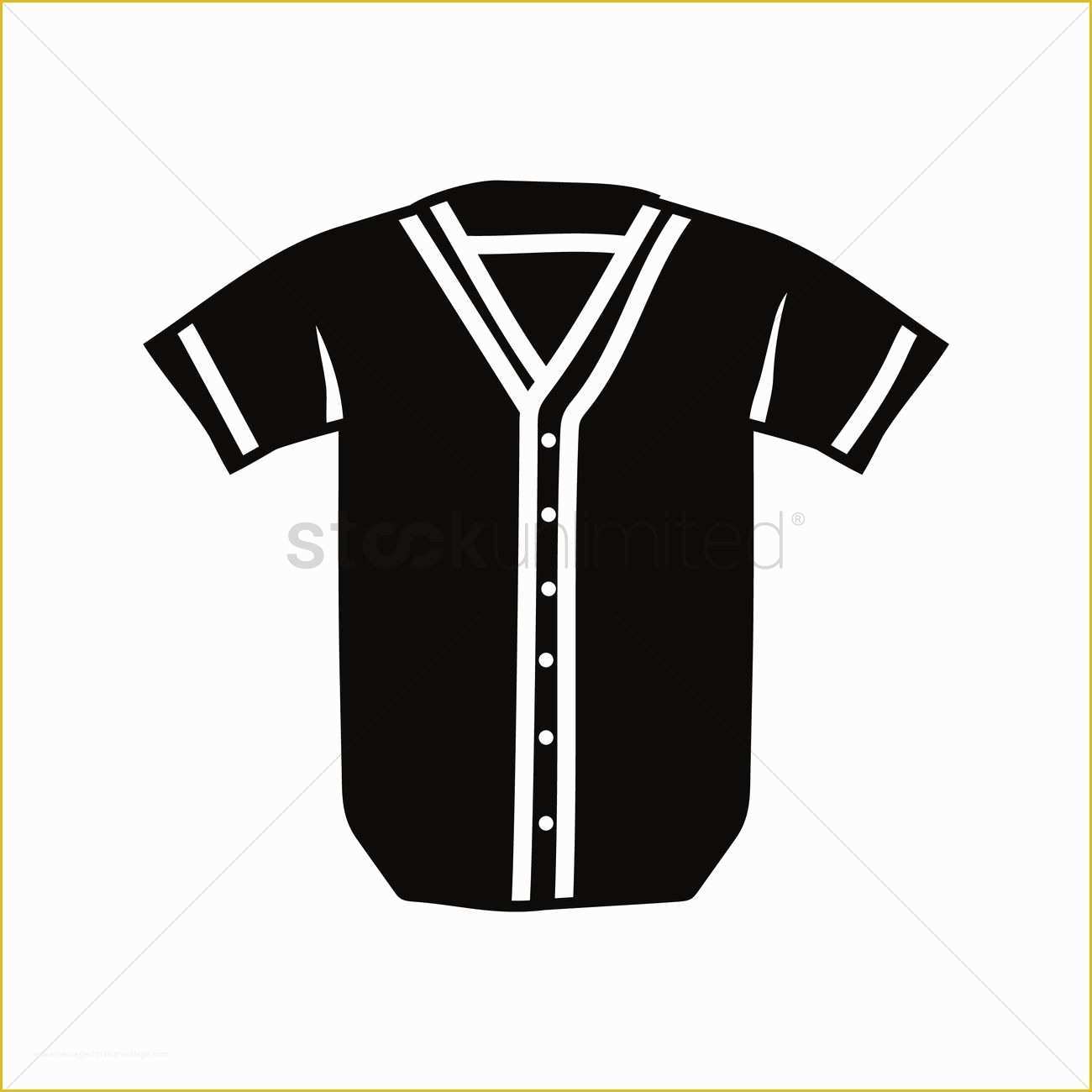 Free Baseball Jersey Template Of Baseball Jersey Vector Image