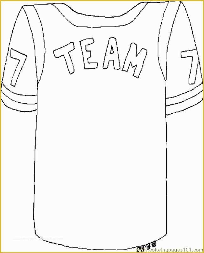 Free Baseball Jersey Template Of Nfl Jersey Shirt Clipart