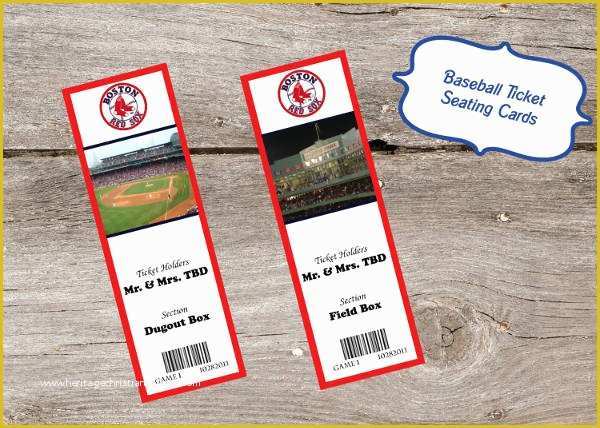 Free Baseball Ticket Template Of 9 Baseball Ticket Templates Free Psd Ai Vector Eps