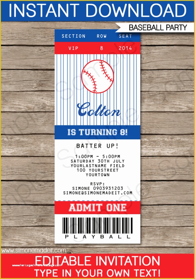 Free Baseball Ticket Template Of Baseball Ticket Template Free Download the Best Home