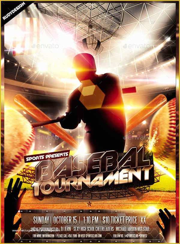 Free Baseball tournament Flyer Template Of 16 Baseball Flyer Templates Psd Ai Vector Eps