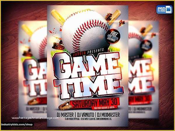 Free Baseball tournament Flyer Template Of 25 Baseball Flyers