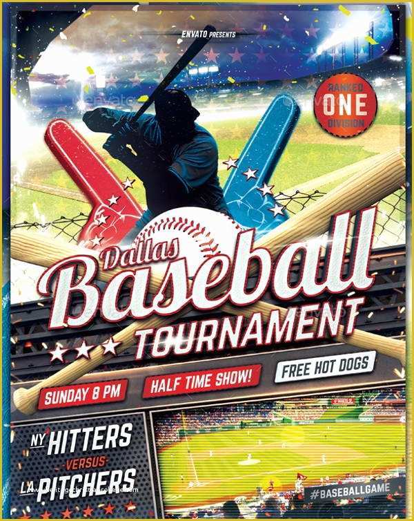 Free Baseball tournament Flyer Template Of 9 tournament Flyers Printable Psd Ai Vector Eps