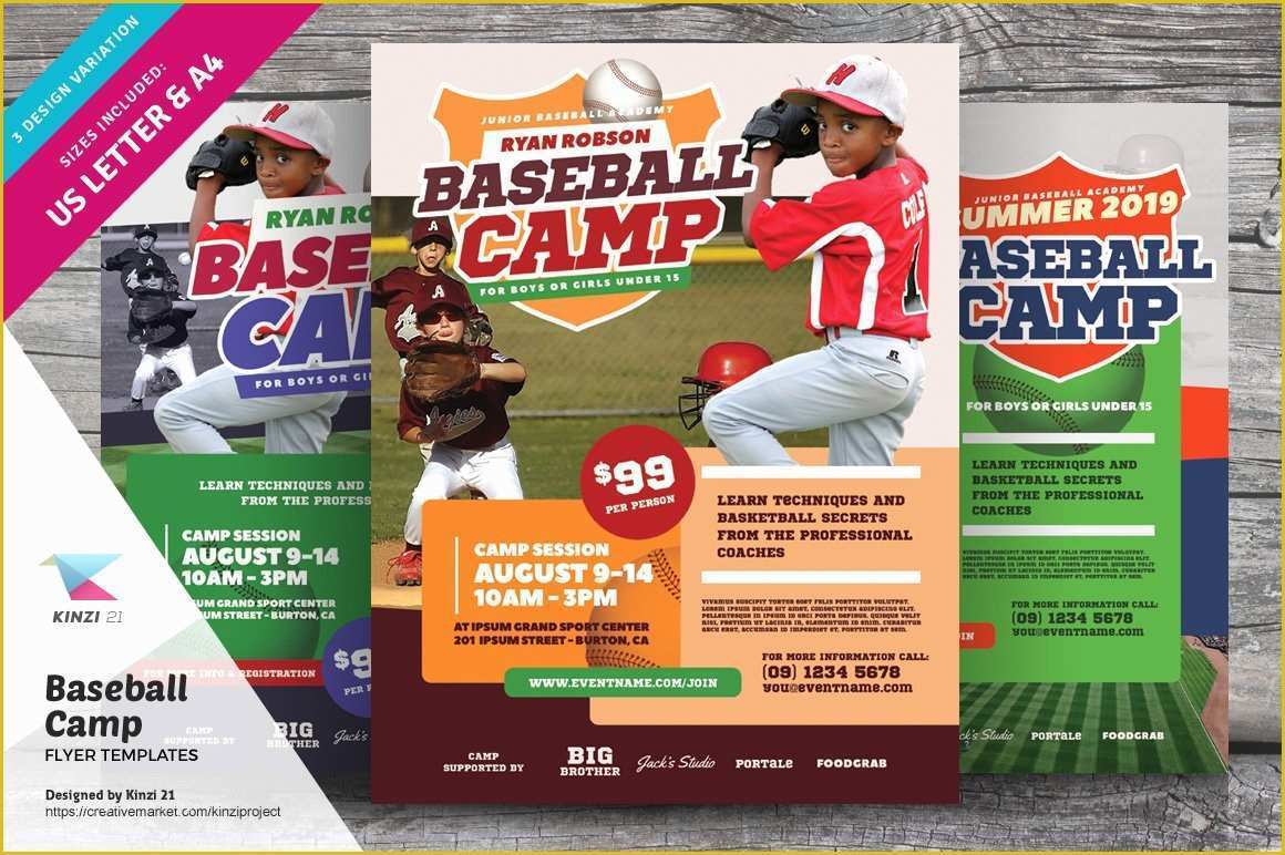 Free Baseball tournament Flyer Template Of Baseball Camp Flyer Templates Flyer Templates Creative