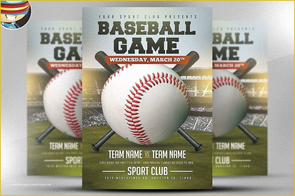 Free Baseball tournament Flyer Template Of Baseball Flyer Template 2 Flyer Templates Creative Market