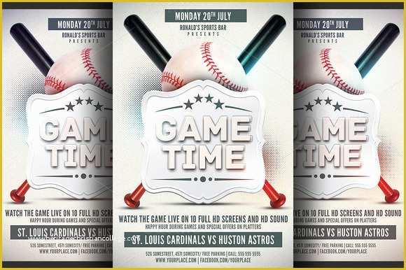 Free Baseball tournament Flyer Template Of Baseball Game Flyer Template Flyer Templates On Creative