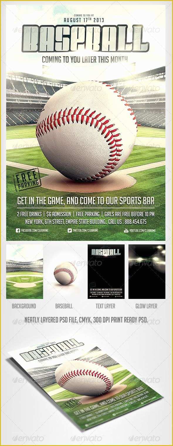 Free Baseball tournament Flyer Template Of Baseball Game Flyer Template