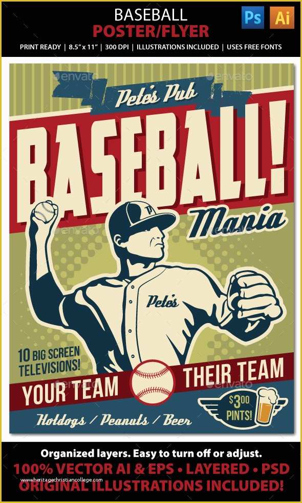 Free Baseball Tournament Flyer Template Of Baseball Poster Flyer Or Ad Free Baseball Tournament Flyer Template Of Baseball Poster Flyer Or Ad