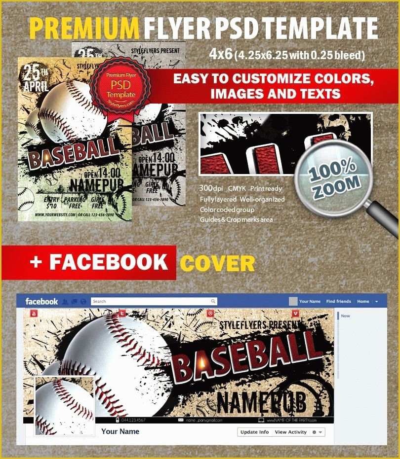 Free Baseball tournament Flyer Template Of Baseball Psd Flyer Template 7172 Styleflyers