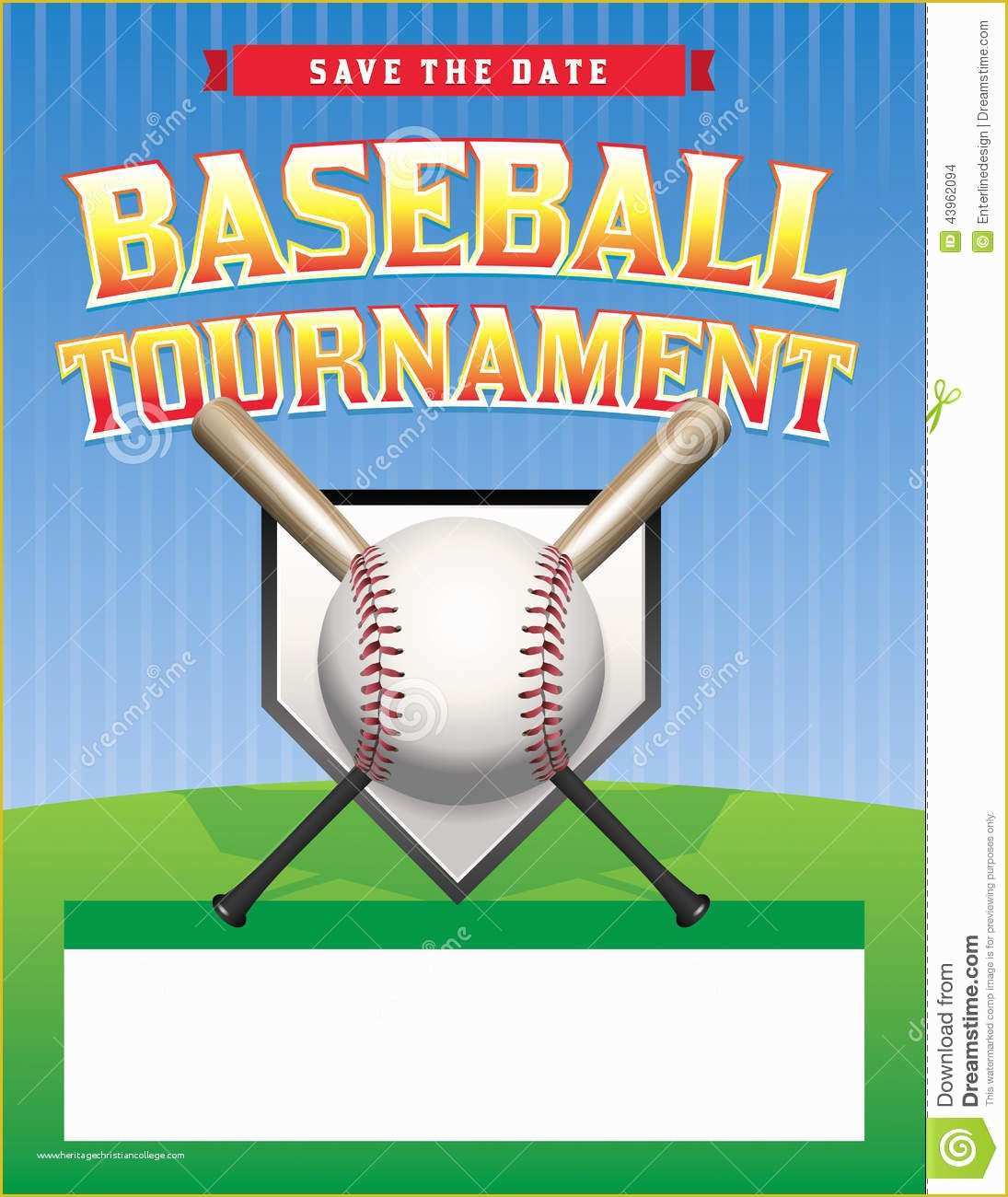 Free Baseball tournament Flyer Template Of Baseball tournament Illustration Stock Vector Image