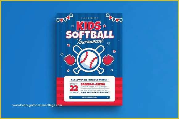 Free Baseball tournament Flyer Template Of softball tournament Flyers Templates Yourweek 62d2afeca25e