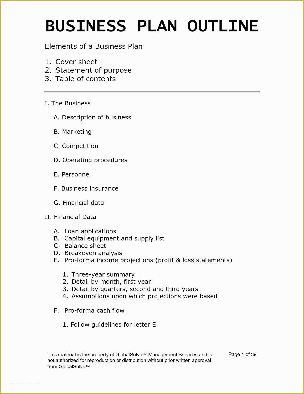 Free Basic Business Plan Template Download Of Easy Business Plan Template Beepmunk