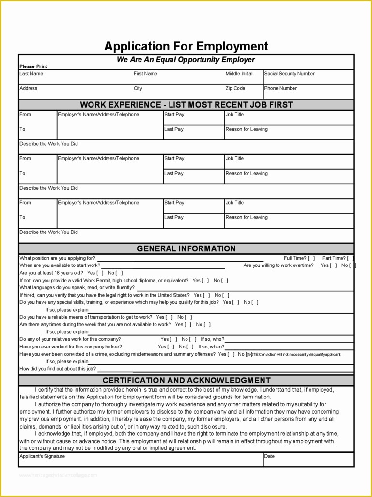 Free Basic Job Application Template Of Basic Job Application form 5 Free Templates In Pdf Word