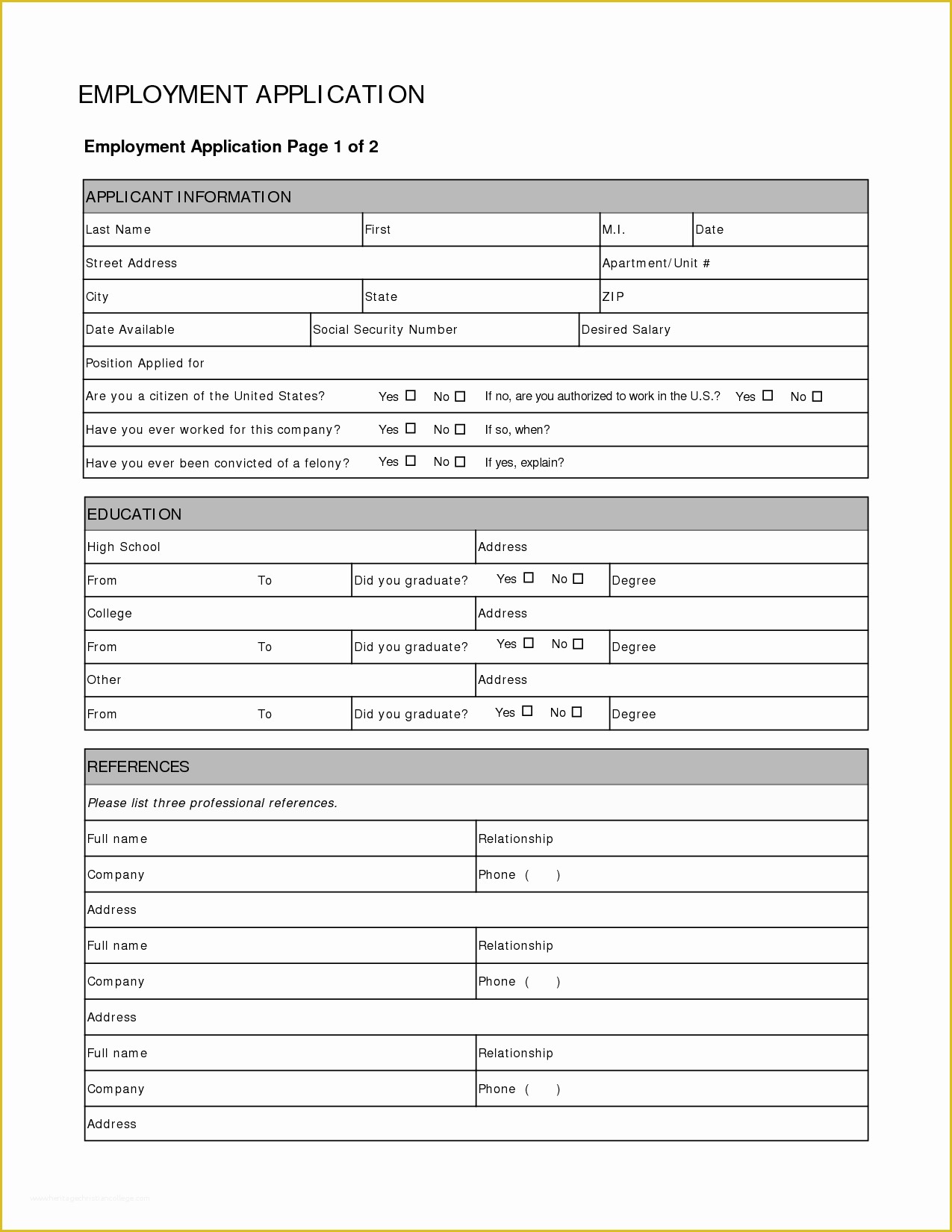 Free Basic Job Application Template Of Basic Job Application Templates Resume format Sample for