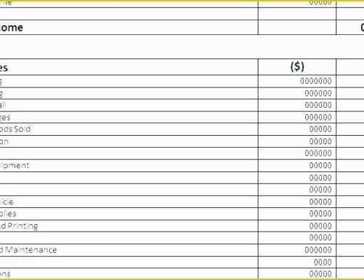 Free Basic Profit and Loss Statement Template Of Free Simple Profit Loss Statement form and A Template for