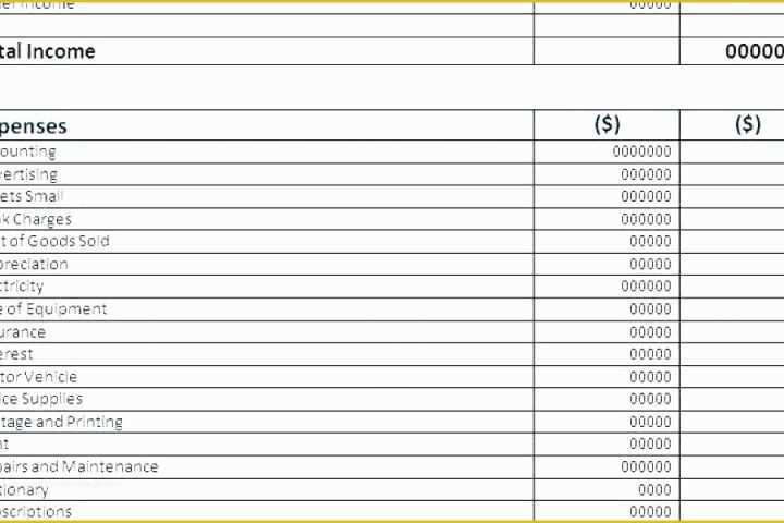 Free Basic Profit and Loss Statement Template Of Free Simple Profit Loss Statement form and A Template for