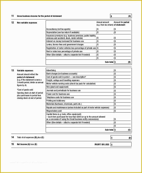 Free Basic Profit and Loss Statement Template Of Profit & Loss Statement Template 13 Free Pdf Excel